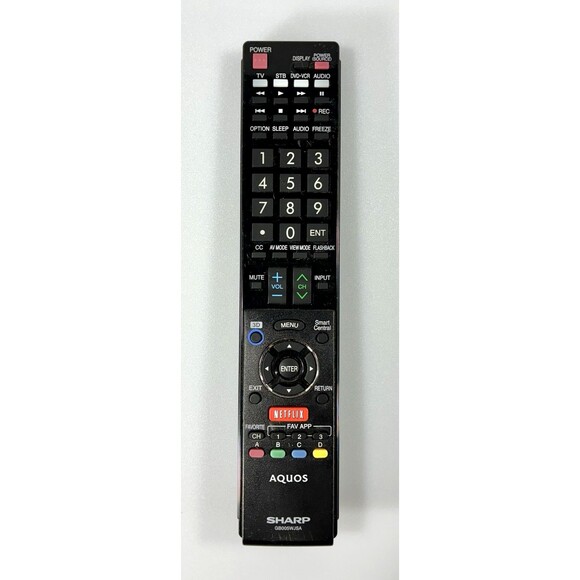 Sharp Aquos Smart TV Replacement Black Remote Control #GB005WJSA Tested - Picture 1 of 8